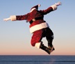 Santa jumping